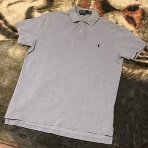 Polo by Ralph Lauren Men's Light Gray Polo Shirt